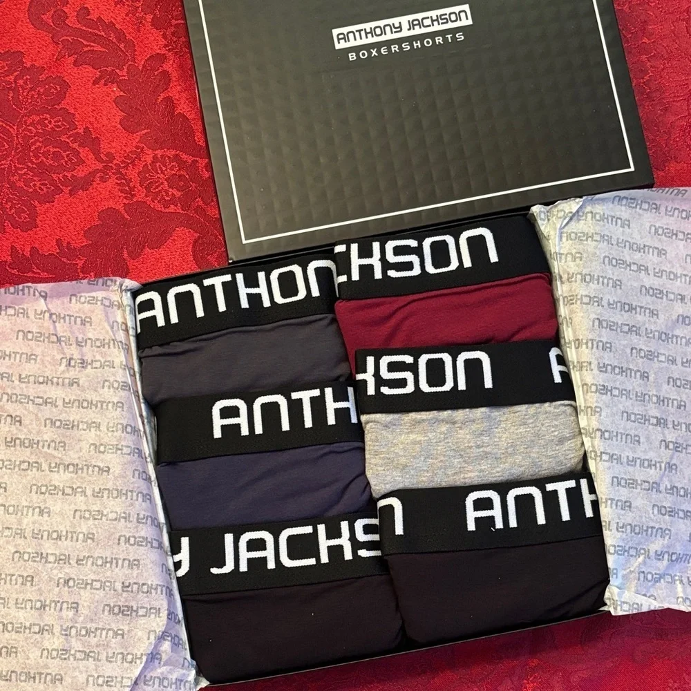 Brand New Anthony Jackson 6-Pack Premium Boxershorts Underwear Breathable Briefs